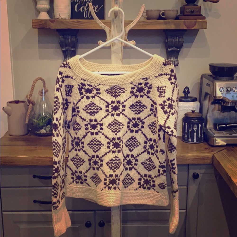 Hand knit sweater